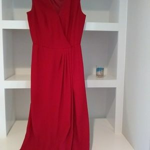 EUC! SEXY RED WRAP DRESS!